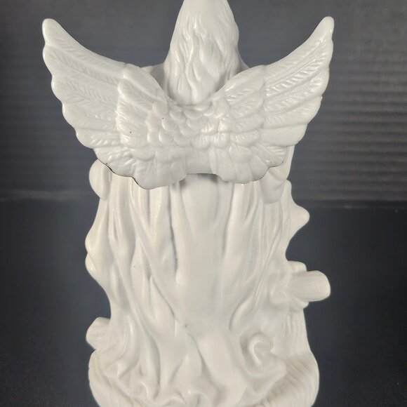 Art Mark White Porcelain Guardian Angel & Children Tabletop Night Light Electric - Picture 8 of 14